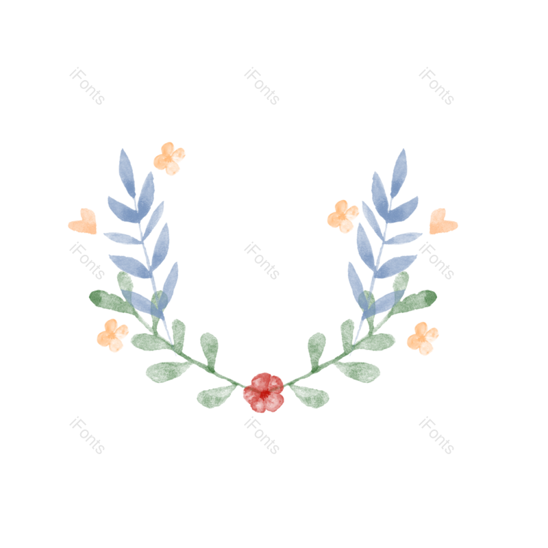 清新图片,花环元素,简约PNG,花朵边框免抠素材